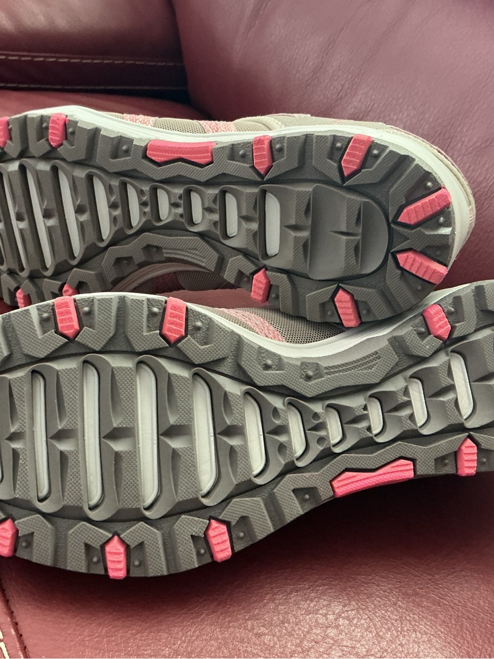 Women’s Neutral Taupe and Pink Athletic Vegan Slip-On Sneakers by Skechers - Picture 7 of 7